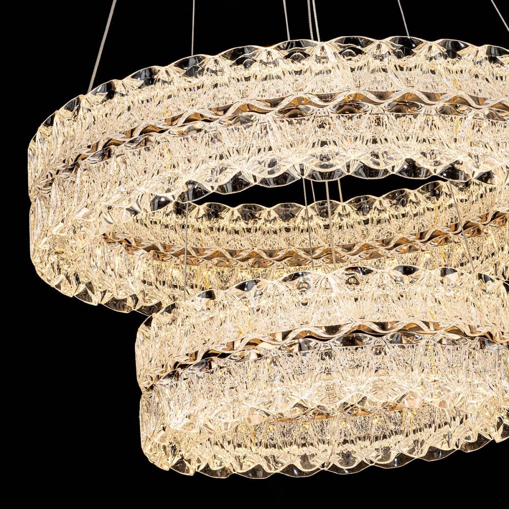 Люстра *60*13 см, LED*75W, 3000-6000K, Modelux  ML.8185.600.400 GD, Золото