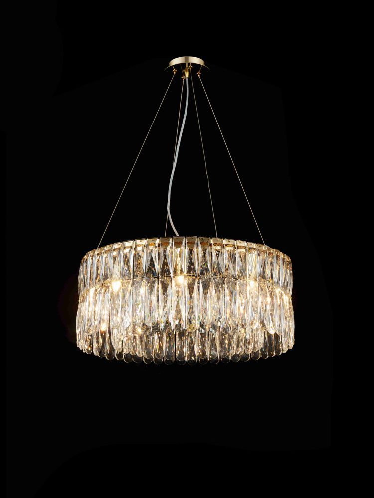 M22-ф600*H220 CHROME Люстра NW 8*40W (320W)*E14, Ø600 x H220 (1000), NewRgy CHROME (Хром)