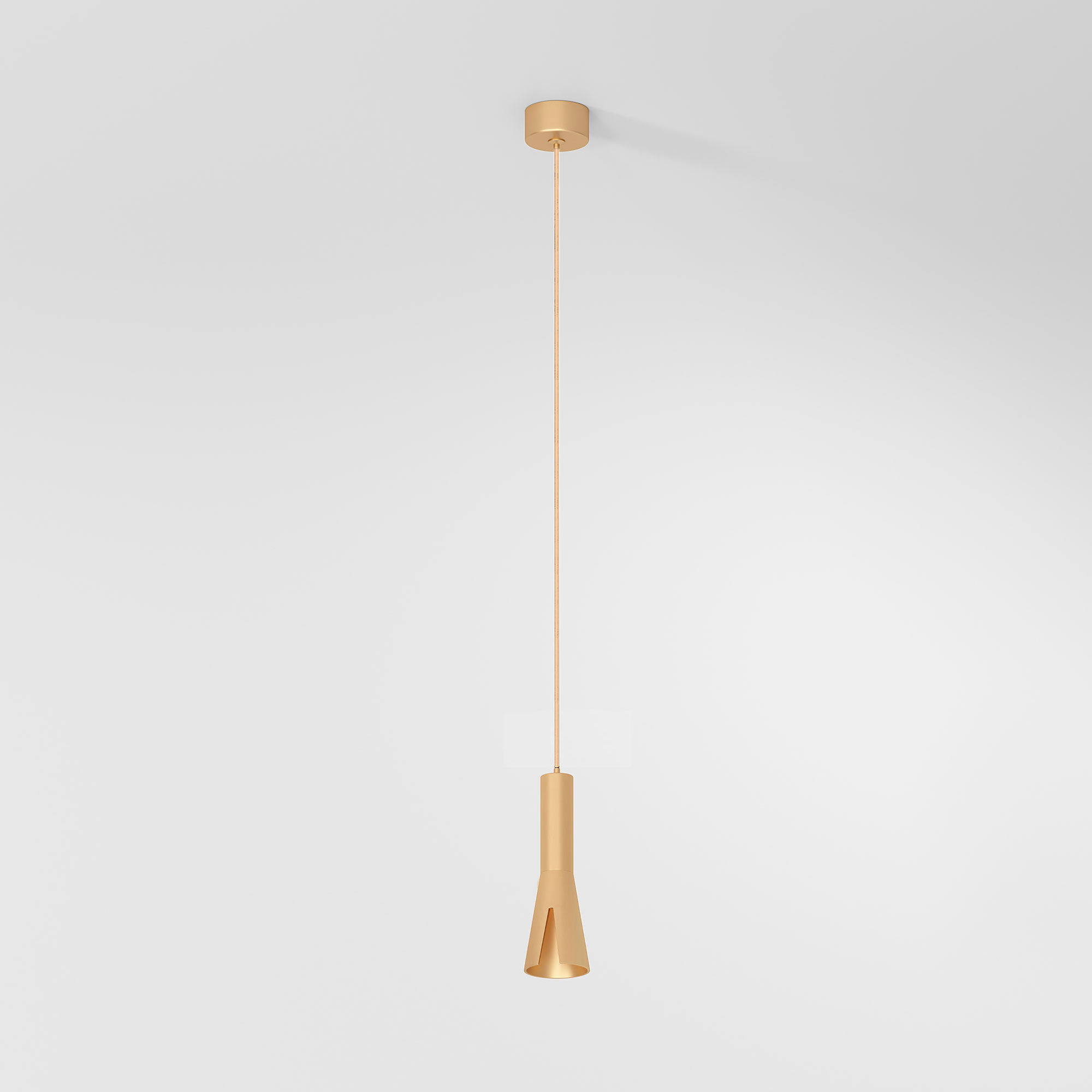 Подвесной акцентный светильник 4*4*142 см, 5W 4000K Elektrostandard Pino 50311 LED золото