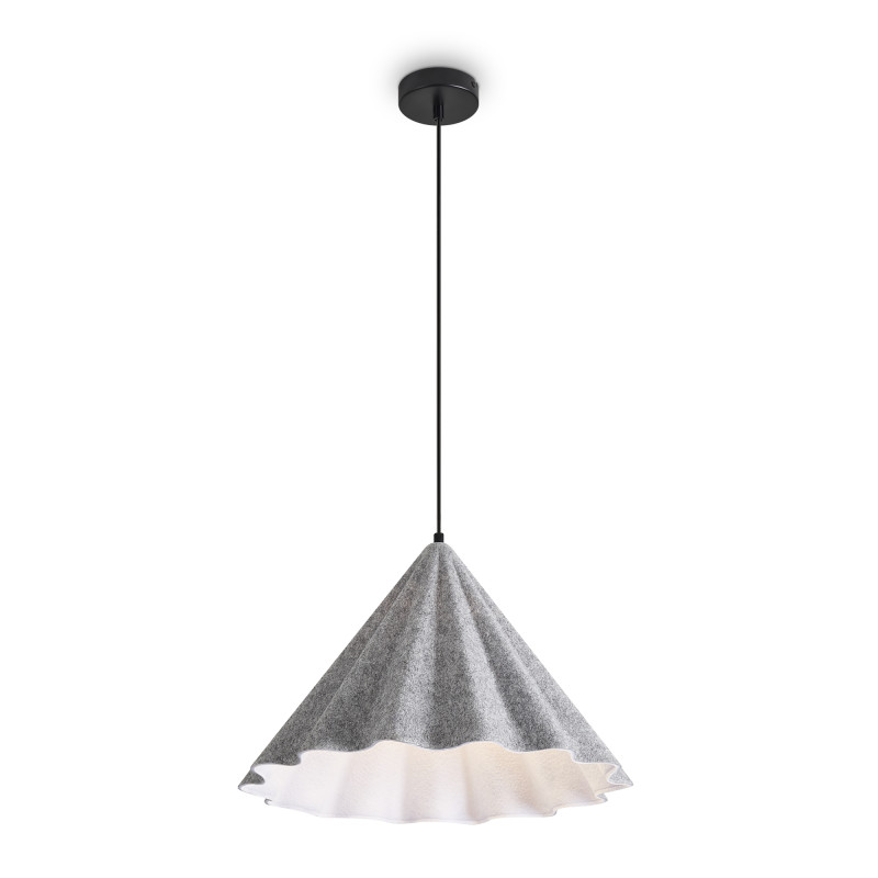 Подвесной светильник 46*237 см, 1*E27, 60W, Freya Felt Acoustic FR5479PL-01GR черный