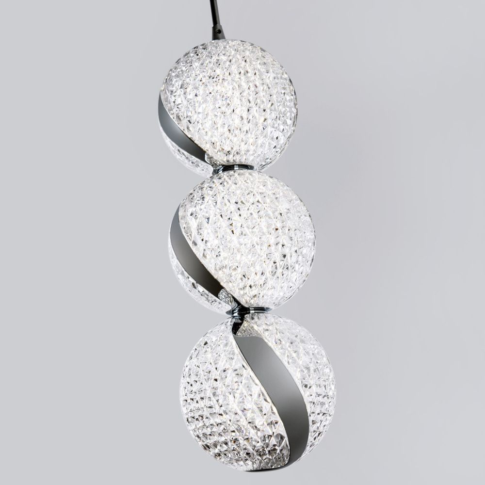 Подвесной светильник 10*10*200 см, LED 15W, 4000K, Хром MODESTYLE MS.89120.1