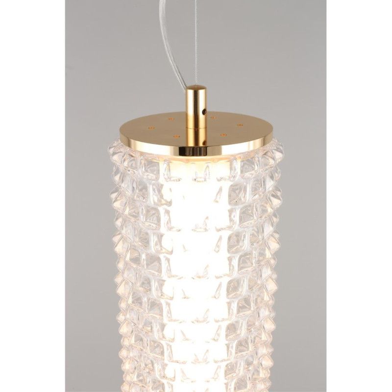 Подвесной светильник 15*105-210 см, 1*LED, 29W, 3000K, Aployt Ozann APL.331.06.29, золотой