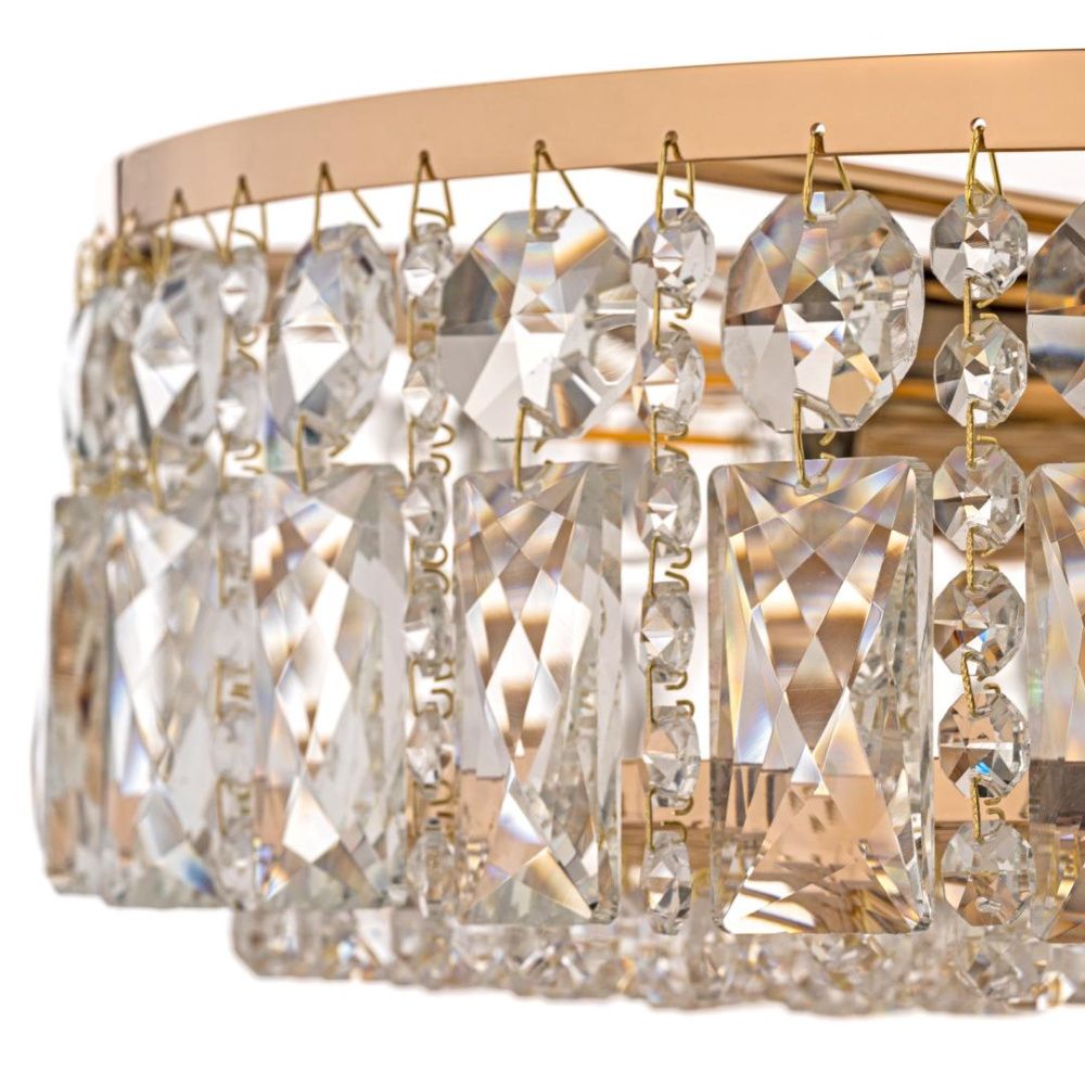 Люстра потолочная *40*31 см, 6*E14*40W, Arti Lampadari Sara Gold Sara E 1.3.40.105 G, золотой