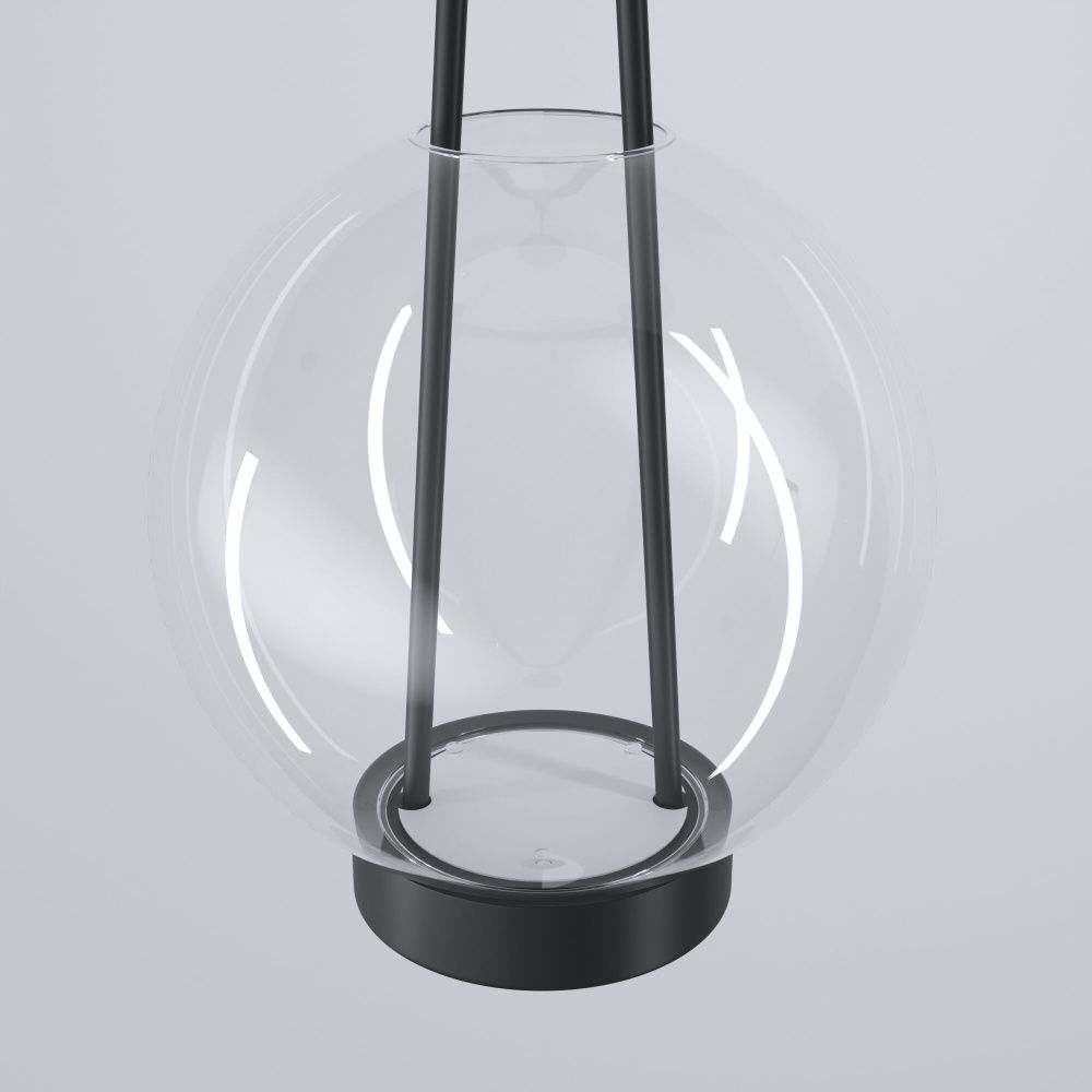 Подвесной светильник 20*20*40-120 см, LED*15W, 3000K, Eurosvet Frasco 50267/1 LED, черный, a069346