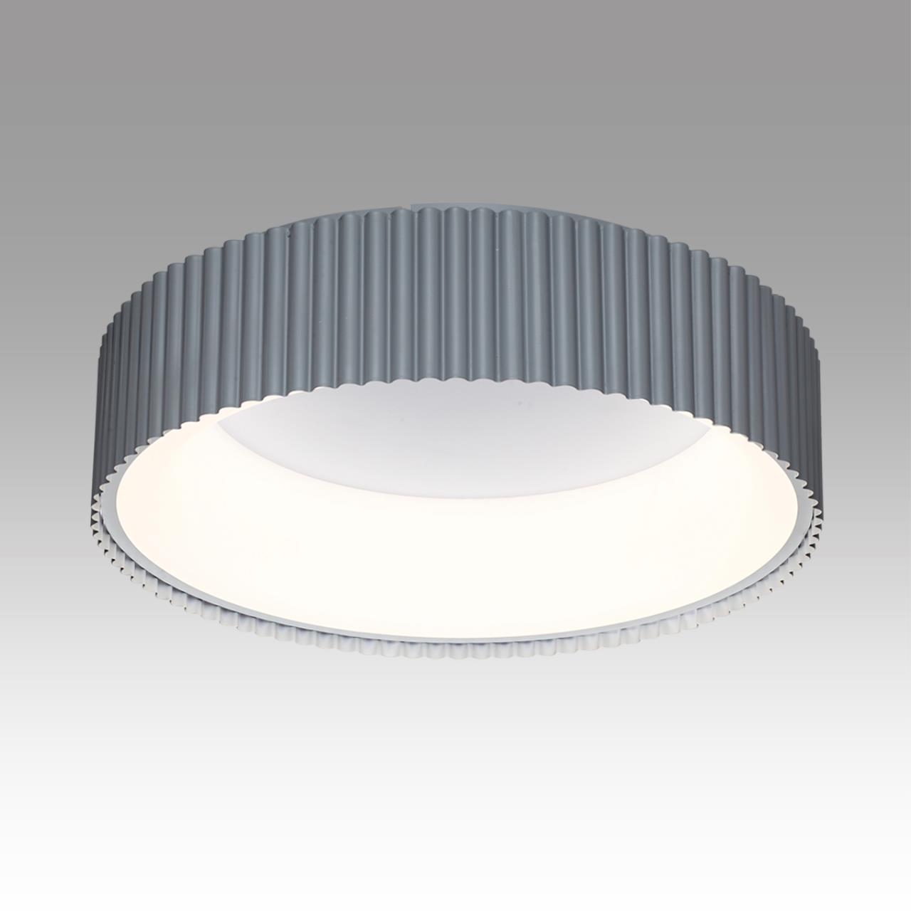 Потолочный светильник *46*13,5 см, LED 1*56W, 3000-4000-6500 К, Sonex Sharmel 7713/56L, белый/серый