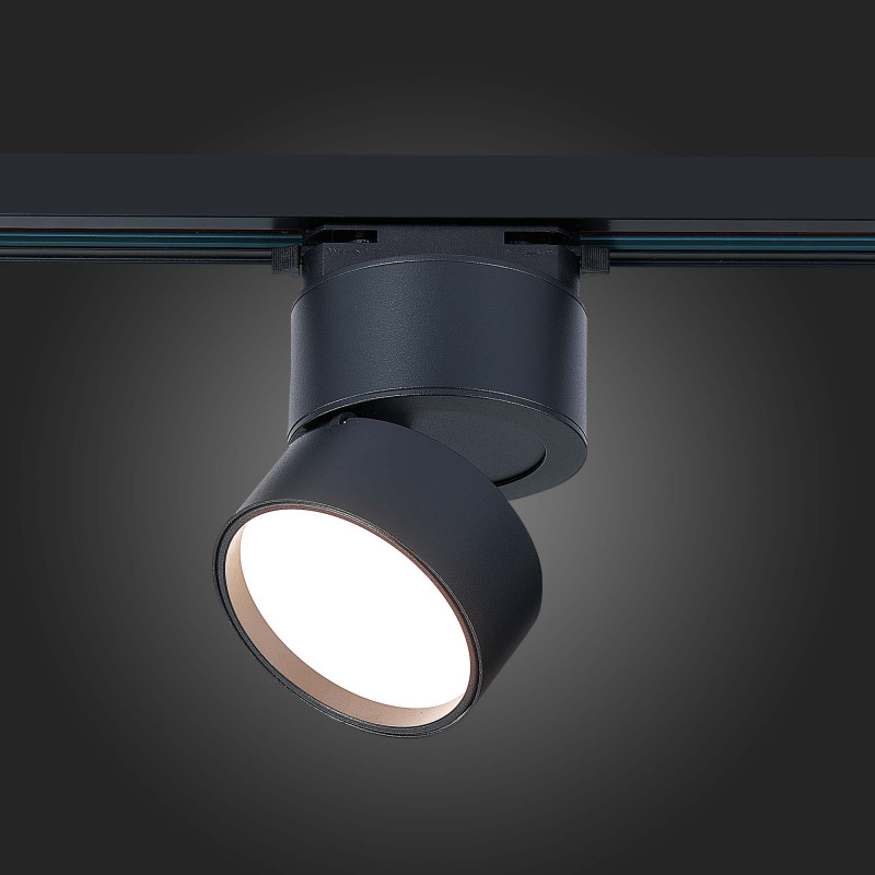 Трековый светильник 9 см, 9W, 3000K ST LUCE ST651.436.09 Черный