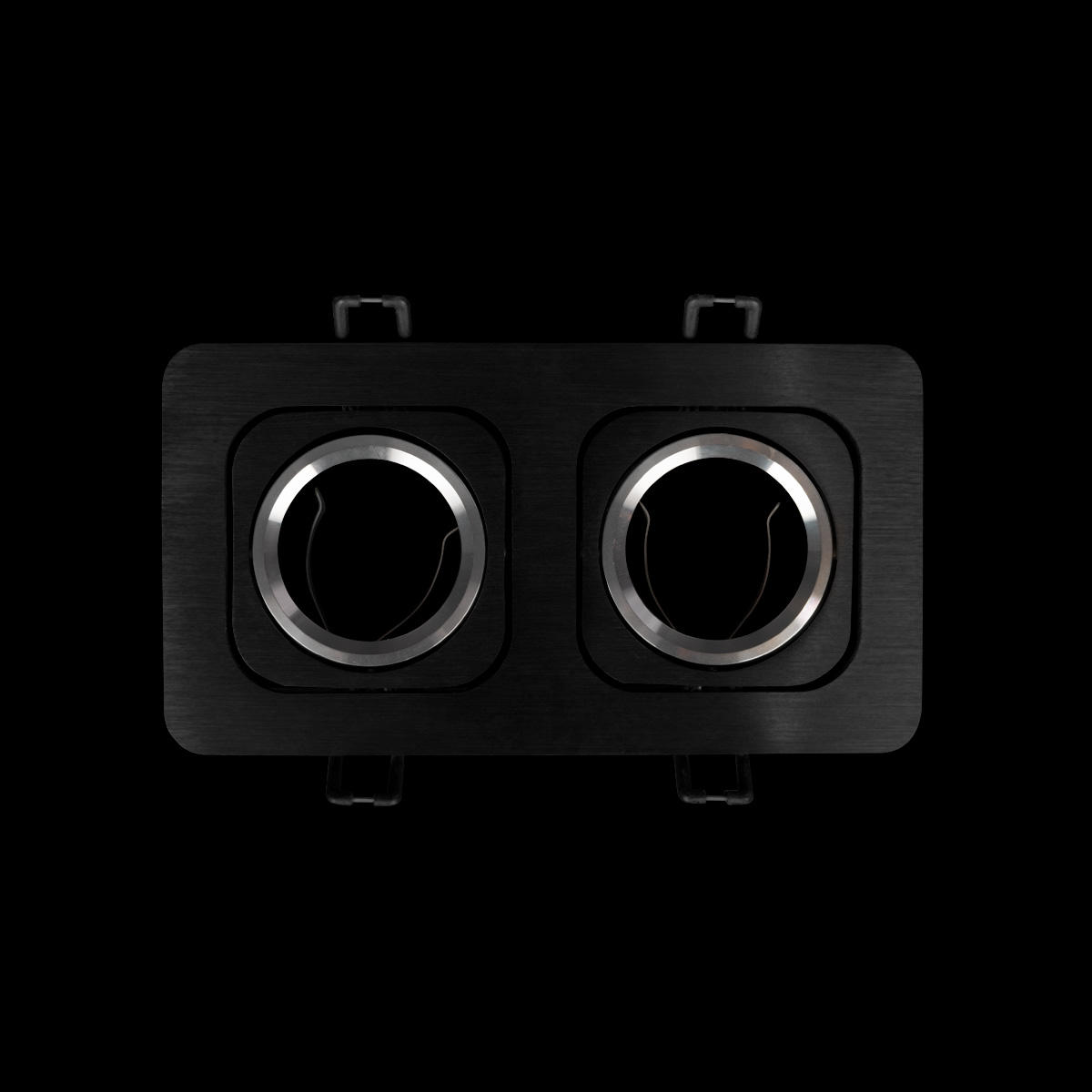 Встраиваемый светильник 18*10*2,5 см, GU10 LOFT IT Trick 10342/2 Black черный