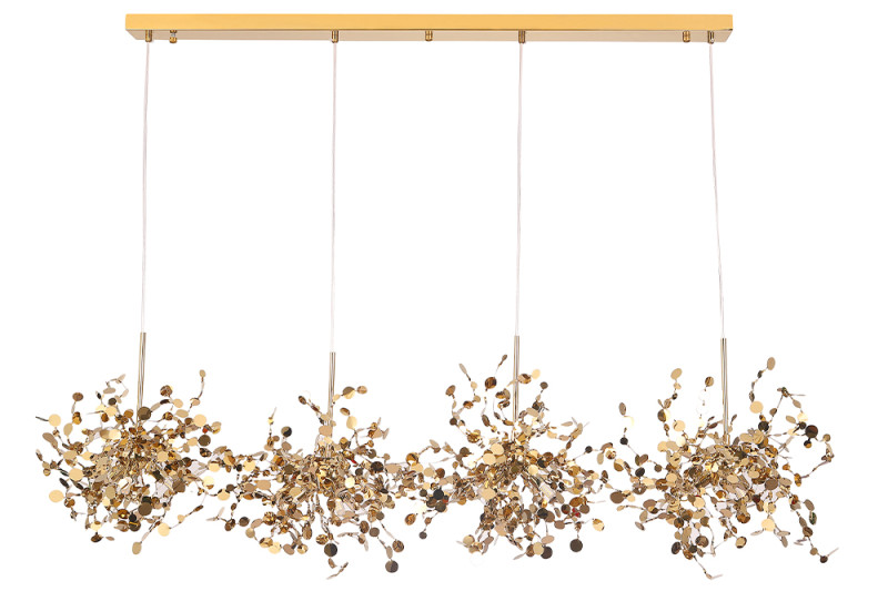 Светильник 160 см Crystal Lux GARDEN SP3х4 L1600 GOLD Золото