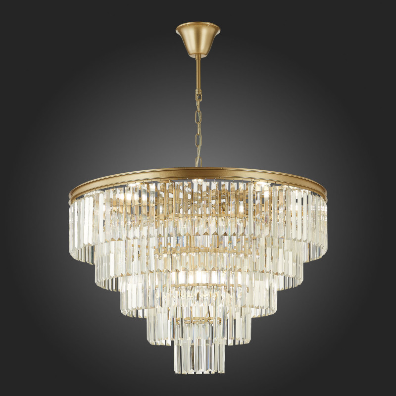Люстра подвесная 80 см, ST LUCE ERCOLANO SL1624.203.15 шампань