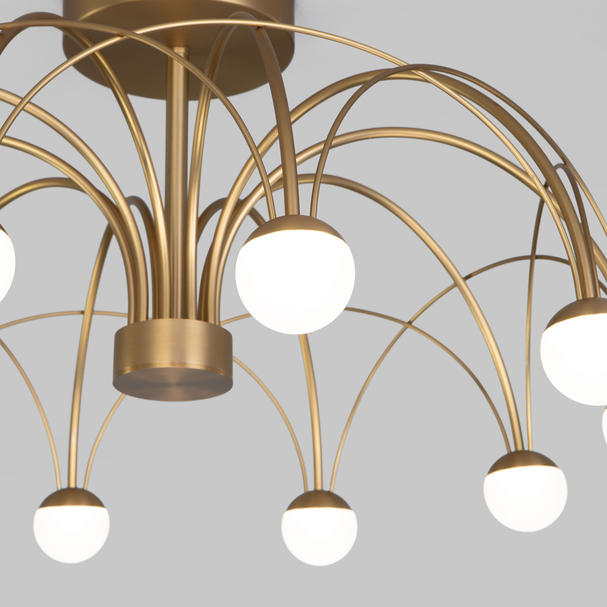 Светильник 65*65*35 см, LED*35W, 4000K, Eurosvet Ragno 90031/10, золото, a069303