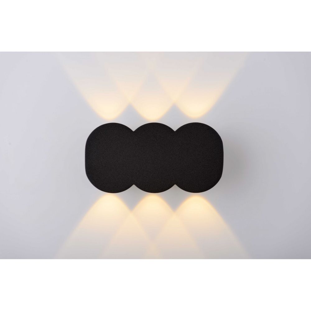 Настенный уличный светильник 6W, 3000K, Sfera Sveta 20153 SBK (1/30), черный