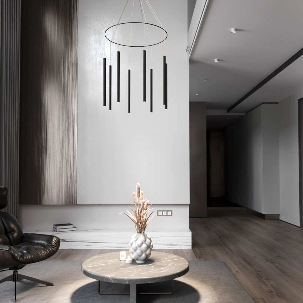 Светильник 60 см, 23W, 4000K, Eurosvet 4690389218187, черный