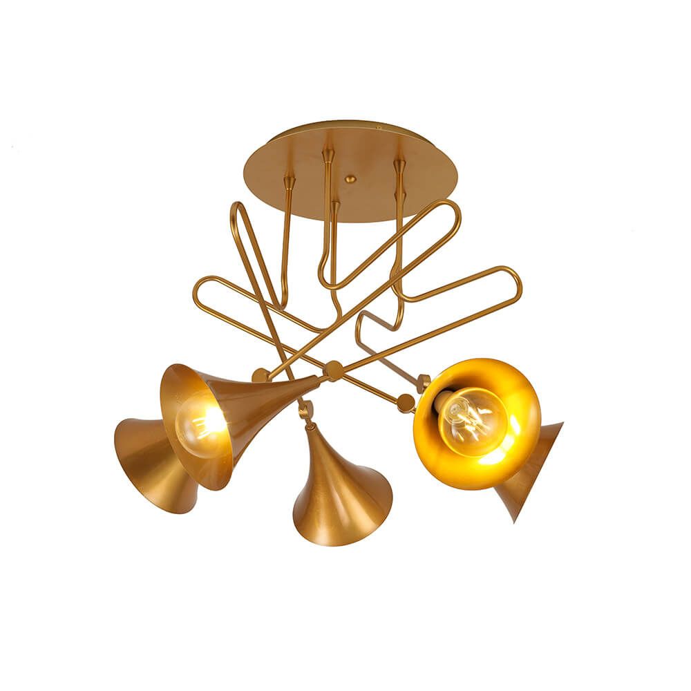 Потолочная люстра Mantra Jazz Pintura Oro 6352 золото, диаметр 76 см