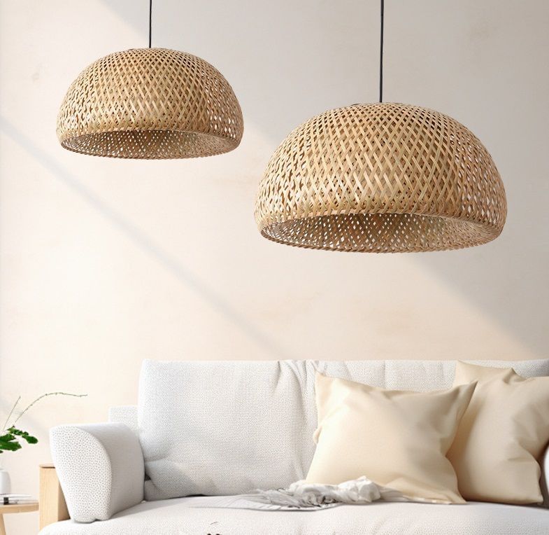 Светильник DZN-51559 РОТАНГ  D600*300/H1500/1/E27/40W RATTAN WABI-SABI 24-08
