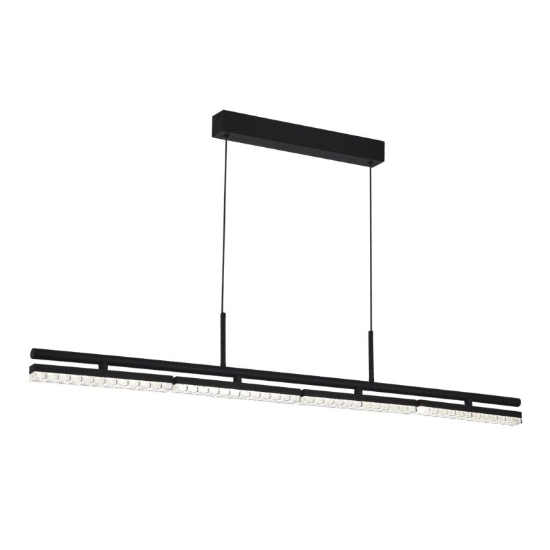 Подвесной светильник 128*5,1*-150 см, *LED, 32W, 4000K, ST-Luce Euclidics SL1018.403.04, черный