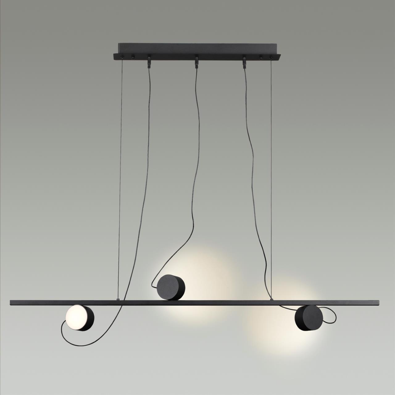 Светодиодный светильник 120 см, 21W, 3000K, Odeon Light NERA 6600/21L, черный