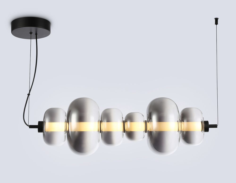 Подвесной светодиодный светильник 74,5*23*23- см, **W, 3000K, Ambrella Light High Light LH11072, черный