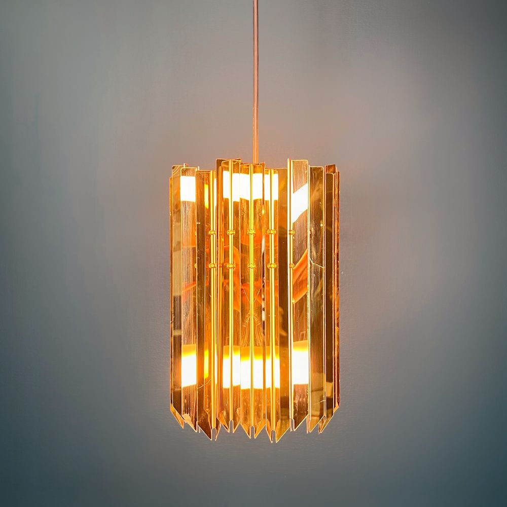 Подвесной светильник Tom Kirk Facet Pendant Gold 21*21*21 см, 1*E27*60W, ImperiumLoft 40.1457, Золотистый