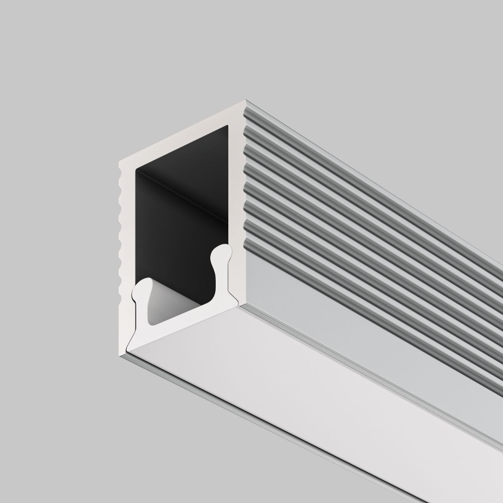 Алюминиевый профиль накладной 8x9 (Серебро, 2 м), ALM-0809-S-2M 631010 Maytoni