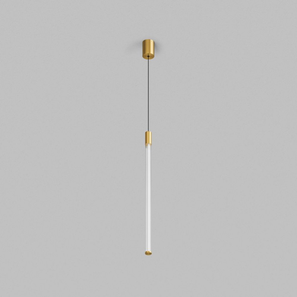 Подвесной светильник 4 см, 16W, 3000K, Denkirs Aura DK4314-BR, матовое золото