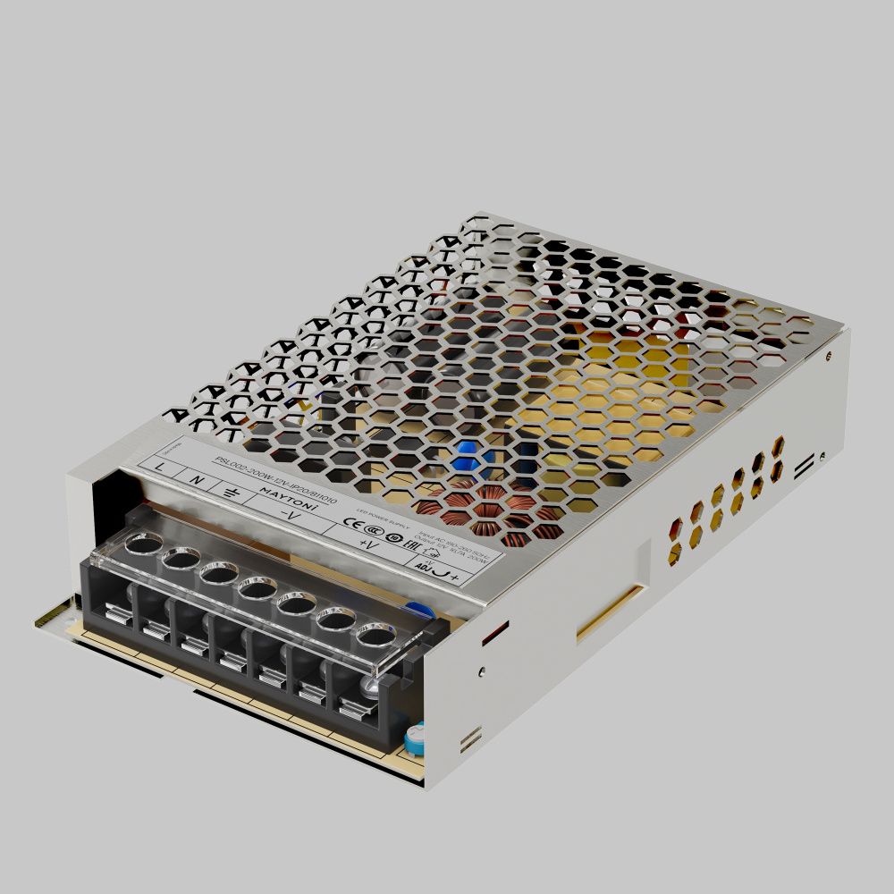 Блок питания PSL002 12V 200W IP 20 811010, 16*10*3 см, Maytoni Led Strip 811010, Серебро