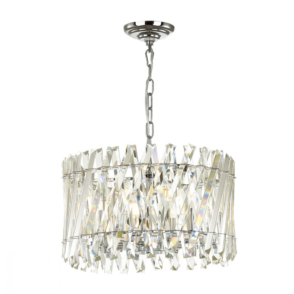 Подвесная люстра Odeon Light Selva 4796/8, диаметр 45 см, хром