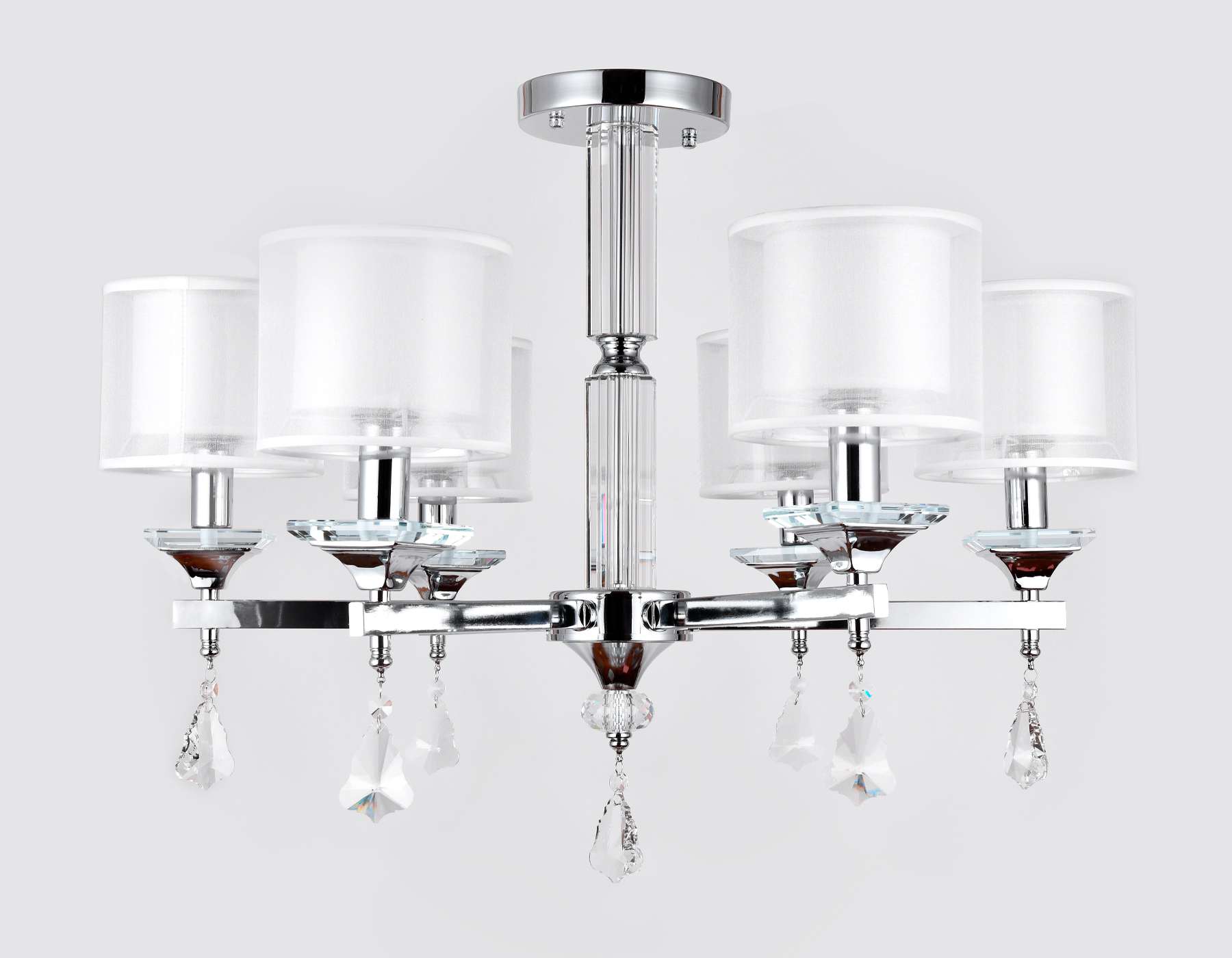 Люстра подвесная 70*45*56 см, E14 W, К, хром Ambrella Traditional Traditional TR4533