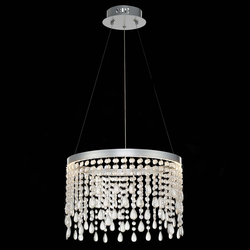 Люстра подвесная 40 см, 24W 3000K/4000K/6000K ST LUCE VEGA SL6201.103.24 Серебристый