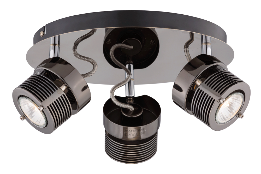 Спот Ø280 x H120, мм, 3*15W (45W), BK (Черный) Sfera Sveta 8705-03/P104 BK