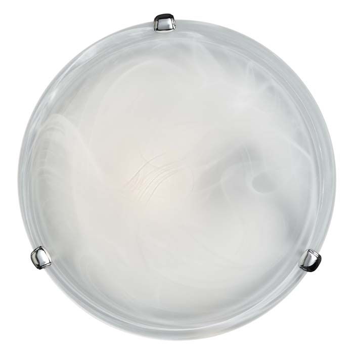 Светильник настенно-потолочный Сонекс DUNA 153/K диаметр 30 см, хром, белый