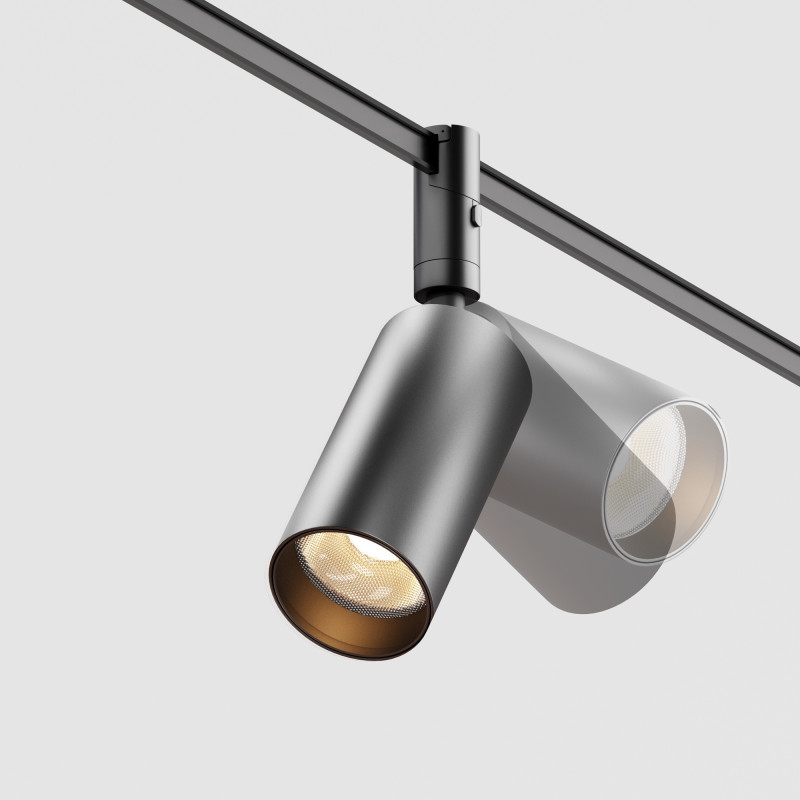 Трековый магнитный светильник 6 см, 15W, 3000K, Maytoni Focus Led TR201-1-15W3K-M-B, черный