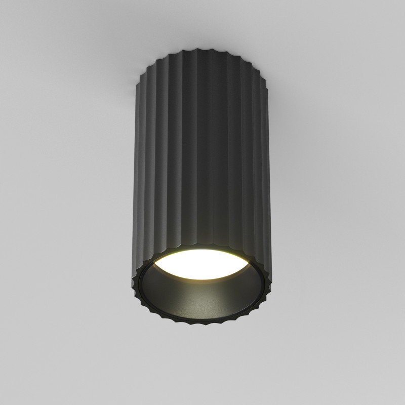 Накладной светильник 6 см, Maytoni Calipso C106CL-01-GU10-B, черный