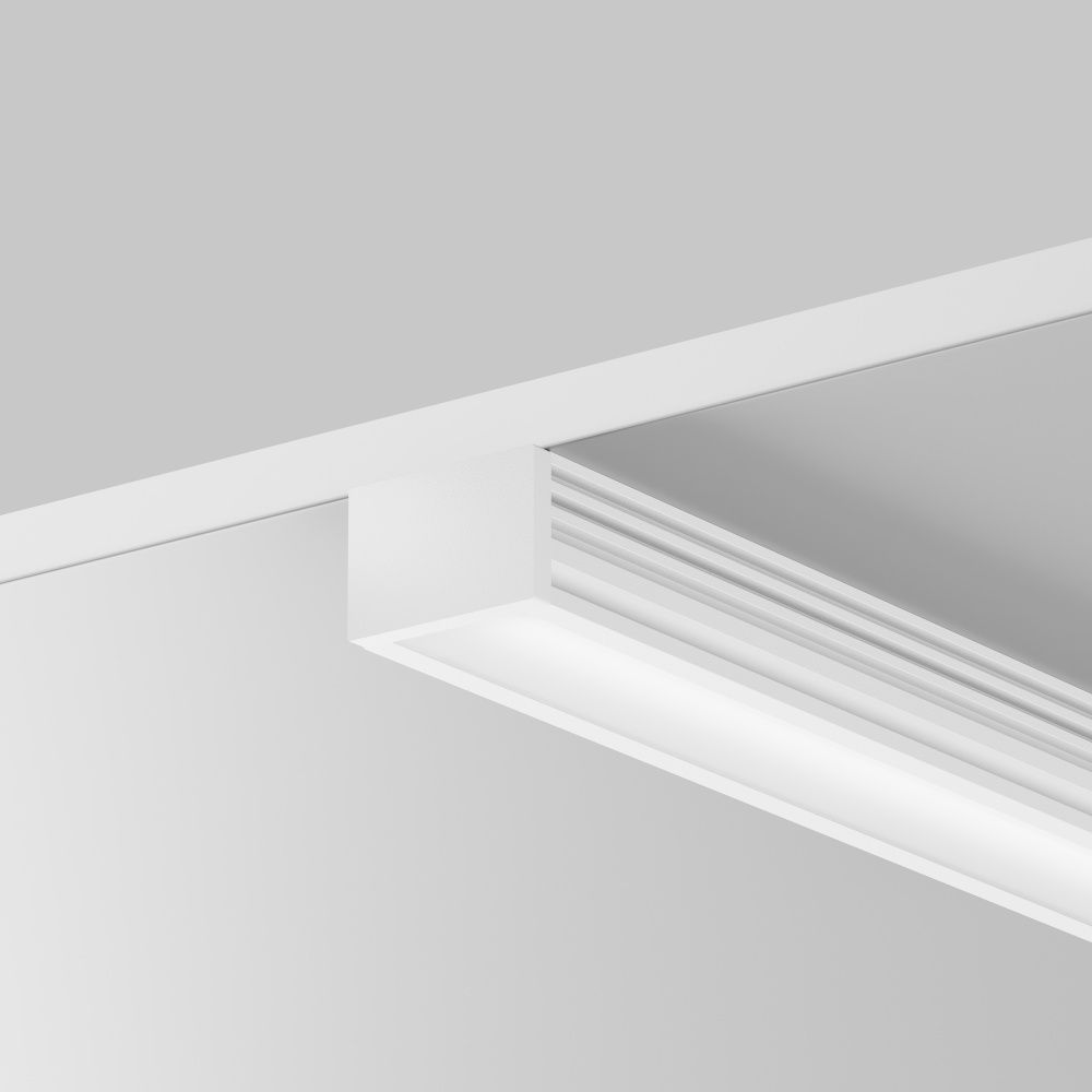 Алюминиевый профиль накладной 16x12 (Белый, 2 м), ALM-005-W-2M 631006, 200*2*1 см, Maytoni  631006, Белый