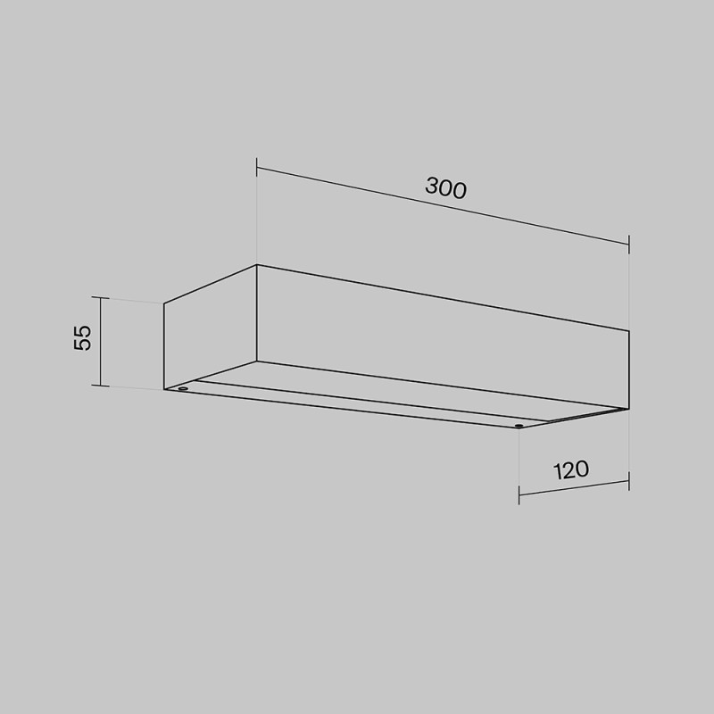 Бра 12*30 см, LED 20W, 3000К, Белый Maytoni Lot O428WL-L20W3K