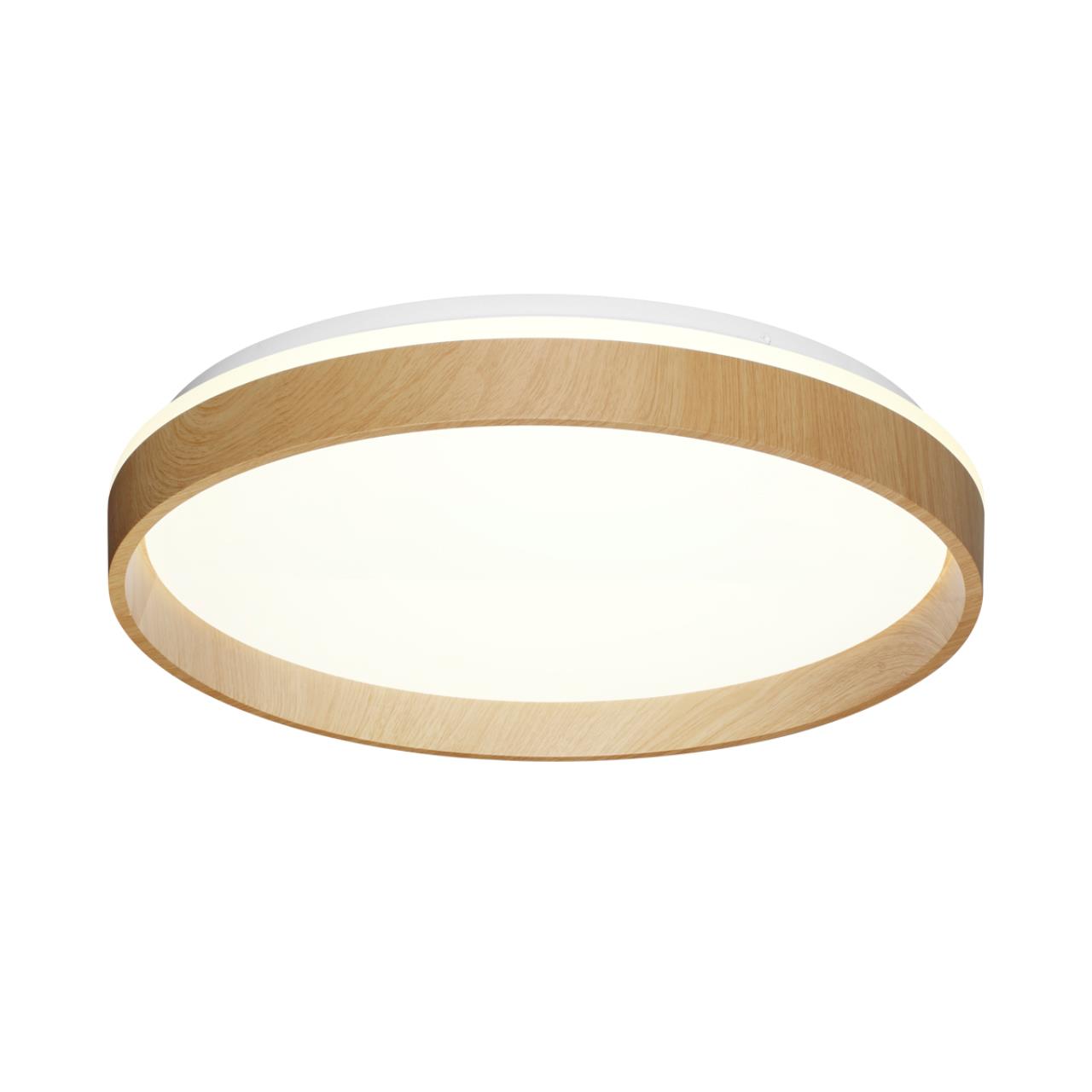 Cветильник 39*7,8 см, LED 48W, 4000 К, IP43, белый/коричневый, пластик Sonex Gari Wood, 7684/DL