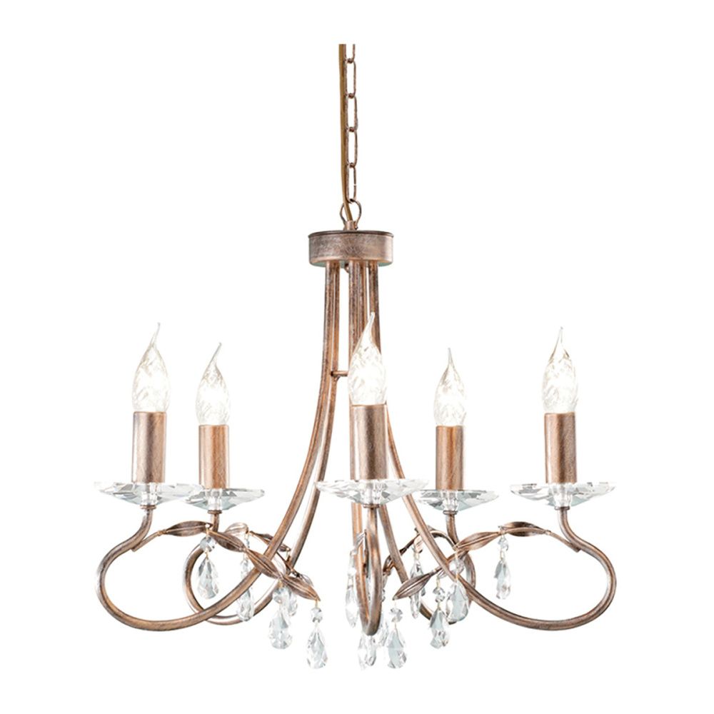 Люстра *47*74-103 см, E14*60W, Natural Concepts Elstead Lighting Christina HK-SPYRE6C-CPG, черный