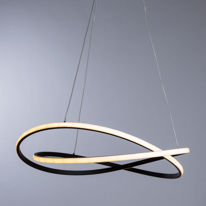 Светильник 68 см, 162W, 3000-6500К Arte Lamp Presto A2522SP-2BK, черный, с пультом