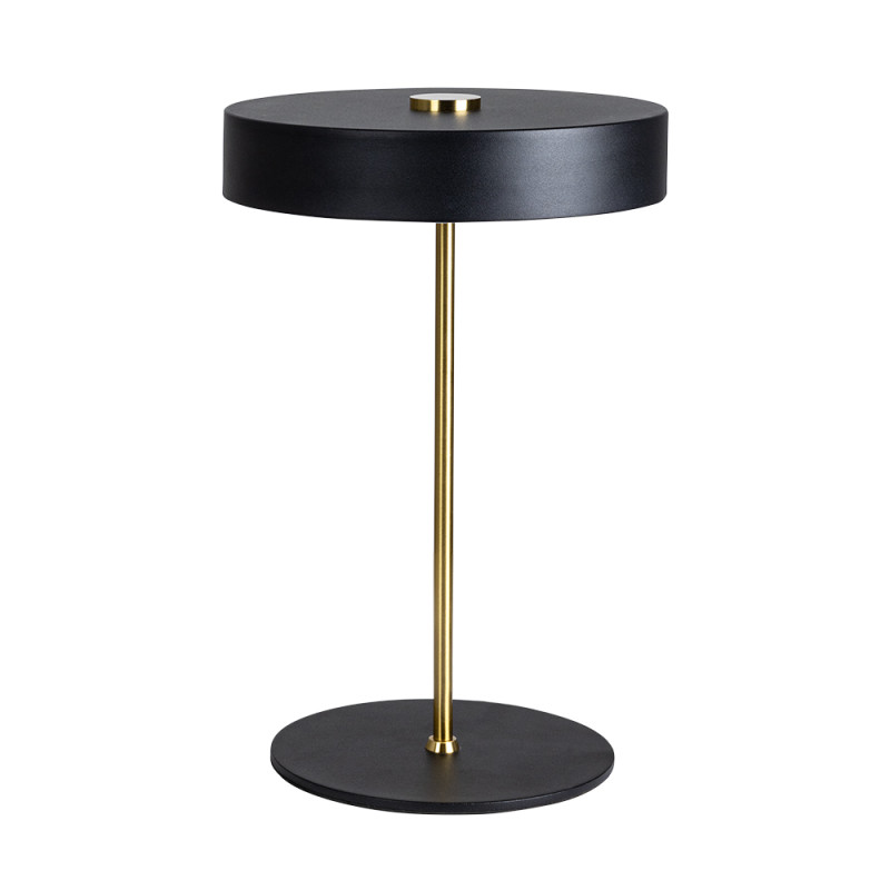Настольная лампа 38 см, Arte Lamp ELNATH A5038LT-3BK, черный-латунь