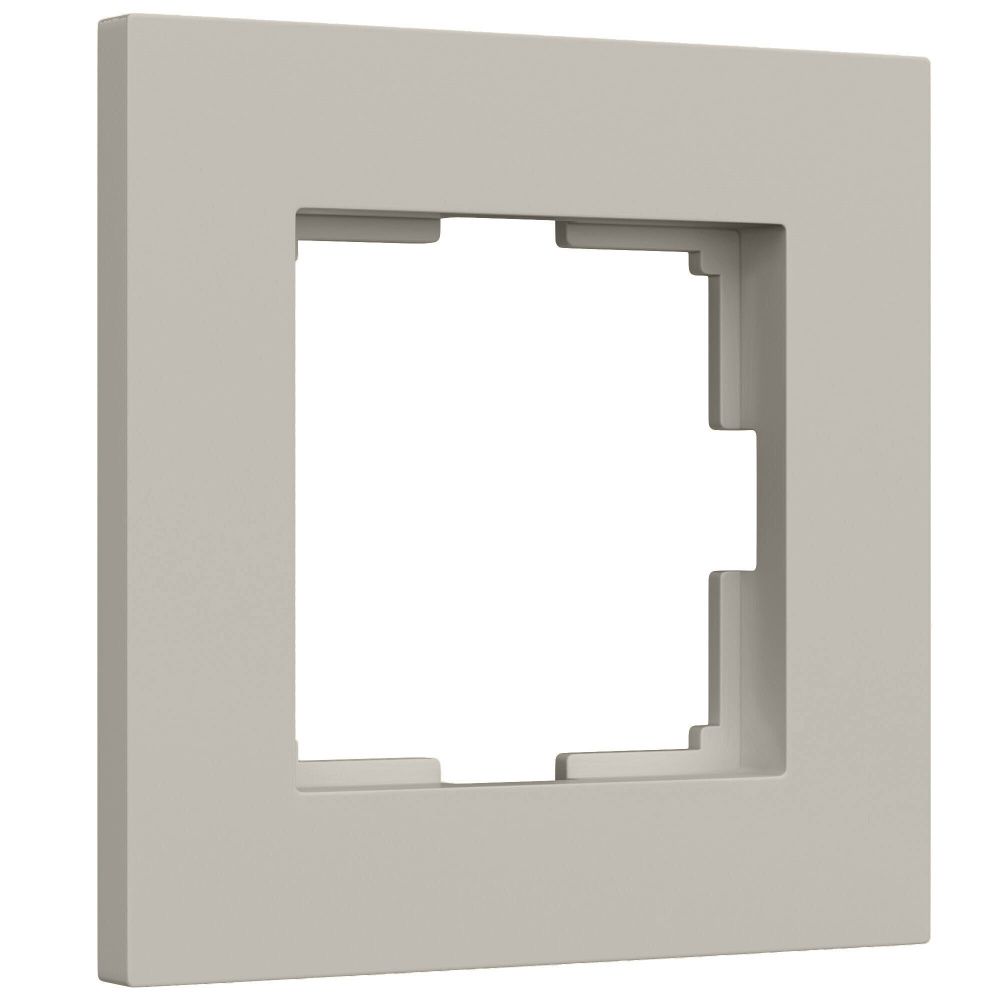 W0012917 Рамка на 1 пост Slab, дымчатый софт Werkel, 4690389218392