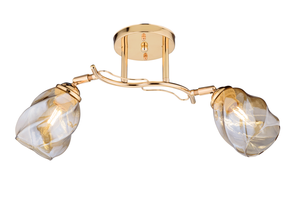Люстра Ø500 x H220, мм, 2*40W (80W), GOLD (Золото) Rilon 06662/2 GOLD