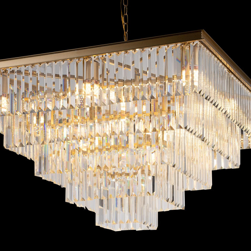 Подвесная люстра Loft IT Prism Clear 10019/800S, золото