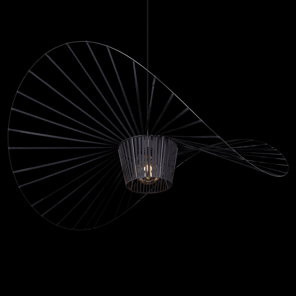 Подвесный светильник 100*50 см, 1*E27*60W LOFT IT Chapeau 10246/1000 черный