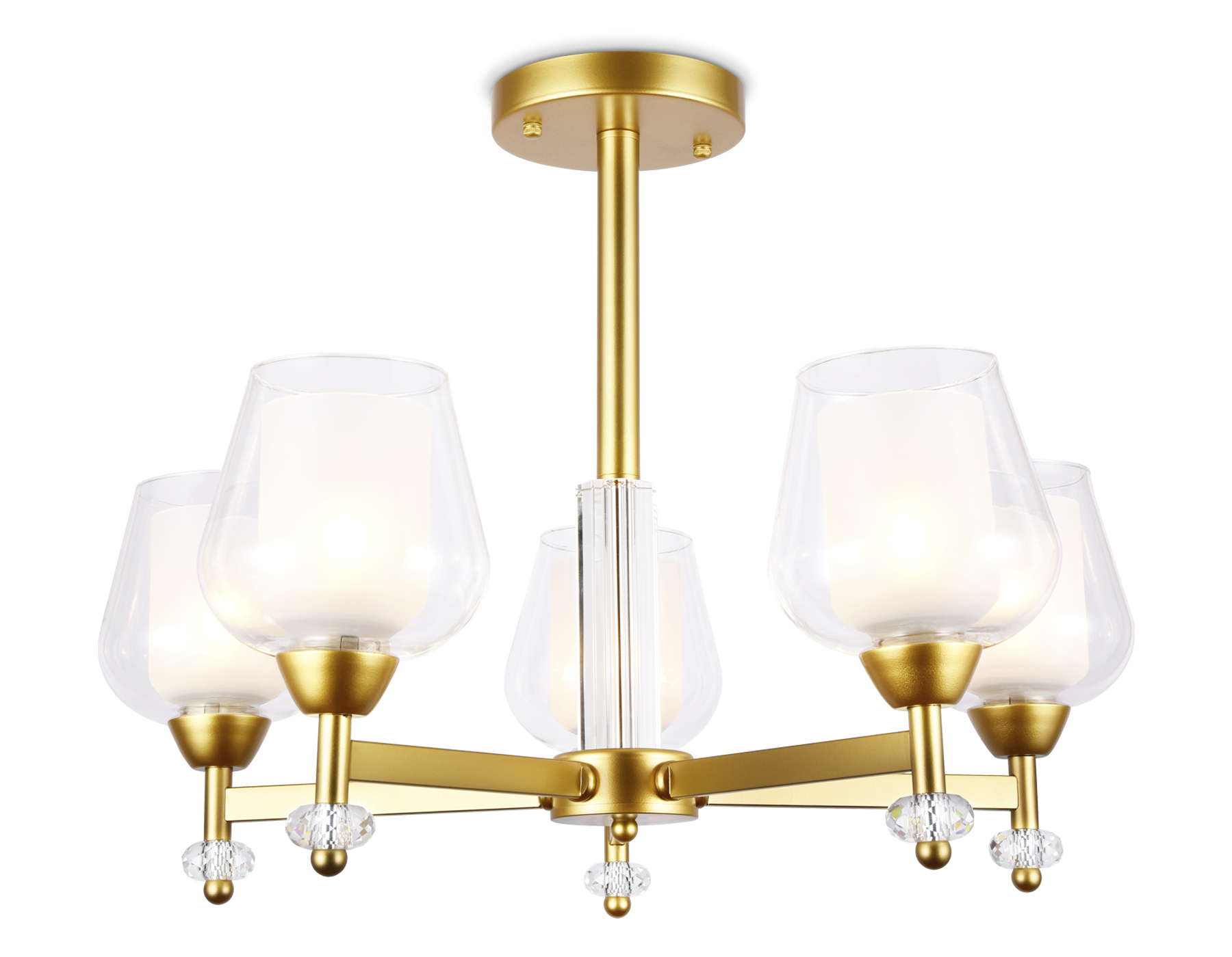 Люстра подвесная 63*46 см, E27 W, К, золото Ambrella Traditional Traditional TR3154