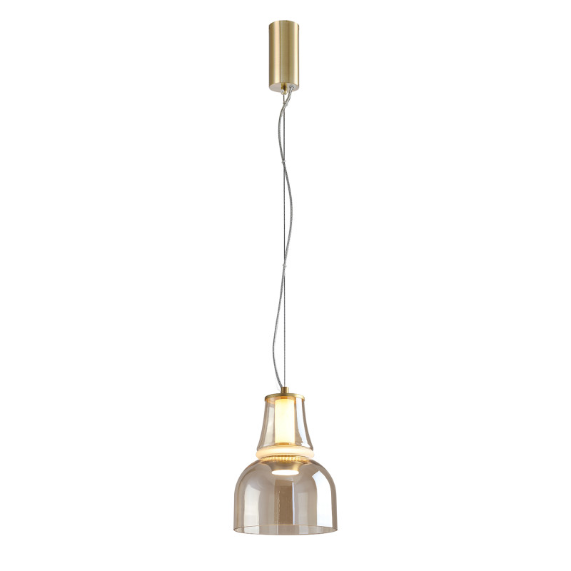 Подвесной светильник 26*180 см, LED, 6W, 4000К, Favourite GAUDI 4242-1P латунный