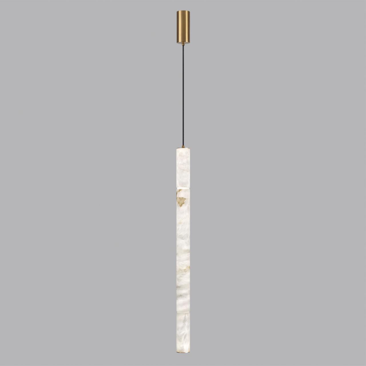 Подвесной светильник 6*150 см, 1 LED*15W, 3000 К, Odeon Light Marbella, латунь 6674/20L