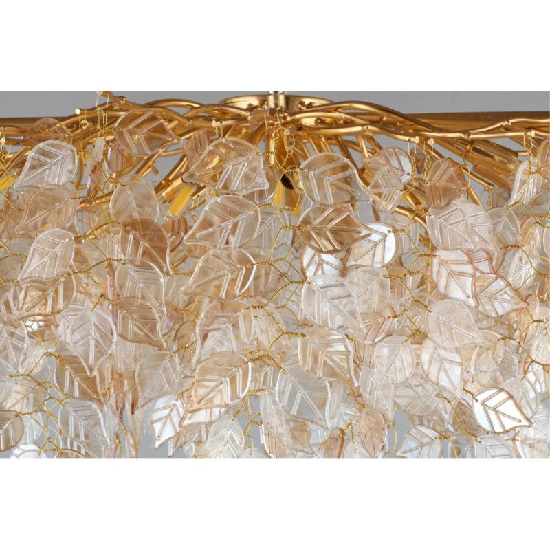 Подвесная люстра 120*60*80-150 см, 13*G9, 5W, Aployt Rochell APL.850.13.13, золотой