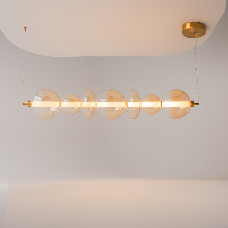 Подвесной светильник 117,5*20*325 см, LED, 40W, 3000К, Maytoni Futuro MOD307PL-L40BS3K латунный