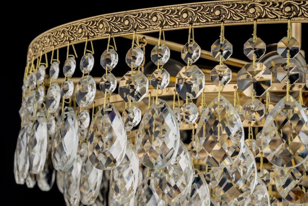 Люстра потолочная *46*25 см, 6*E27*60W, Arti Lampadari Castellana Gold Castellana E 1.3.46.608 G, золотой