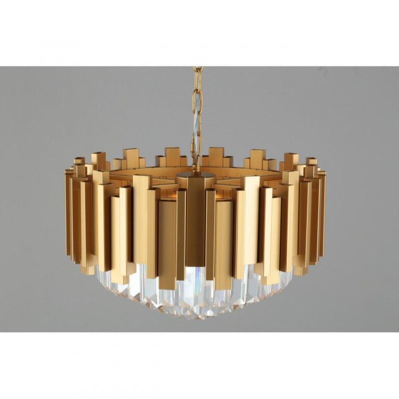 Каскадная люстра 50*30-70 см, 6*E14, 40W, Omnilux Omnilux 720 OML-72003-06, золотой