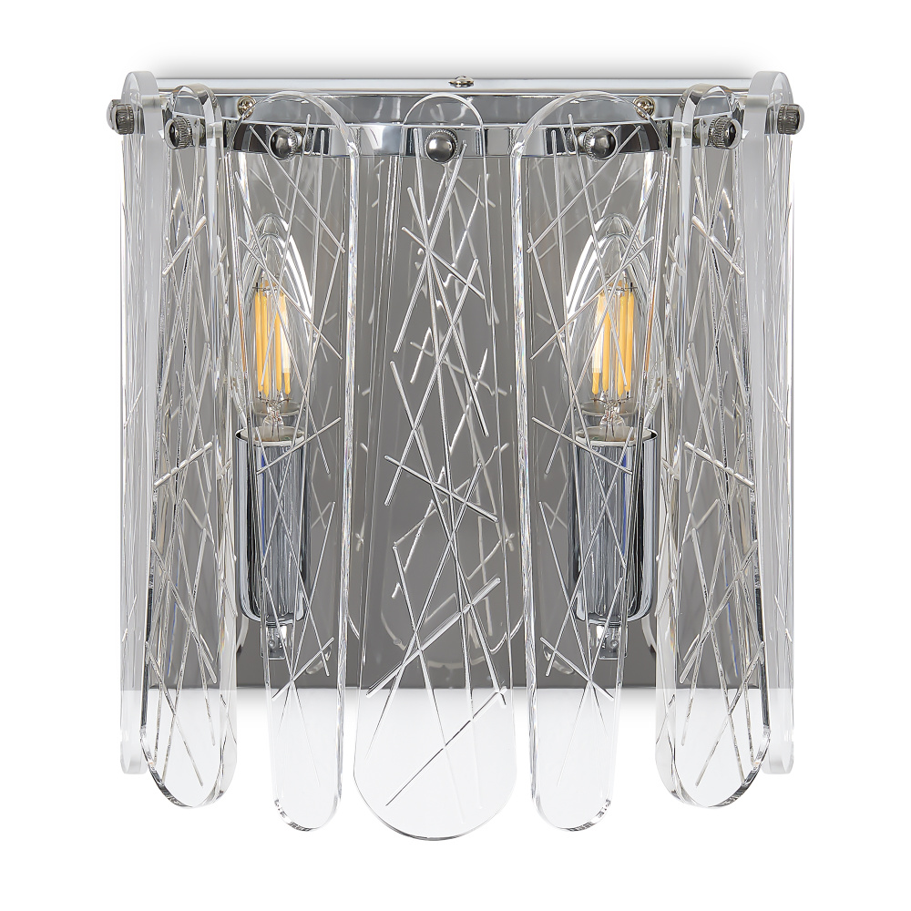Бра 13,3*21,5-23 см, 2*E14*60W Freya Surface FR2048WL-02CH, Хром